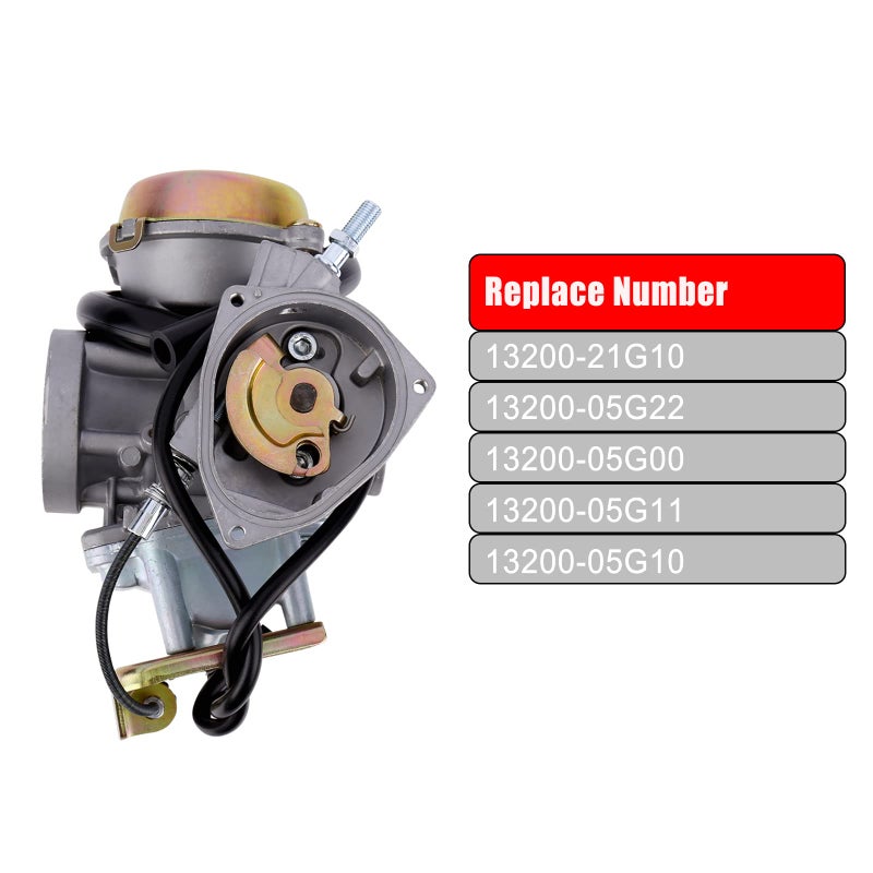 MINSTAR Ozark 250 Carburetor Fits Suzuki LT-F250 Ozark 2002-2009 2012-2014  LT-Z250 QuadSport Z 2004-2009  Replace# 13200-21G10 13200-05G22 - Image 2